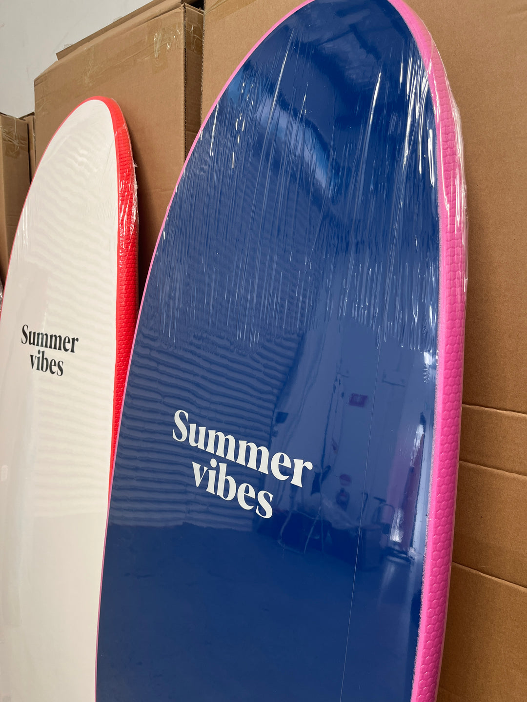 Summer Vibes Surf School / Rental Softboard with Handle - RED