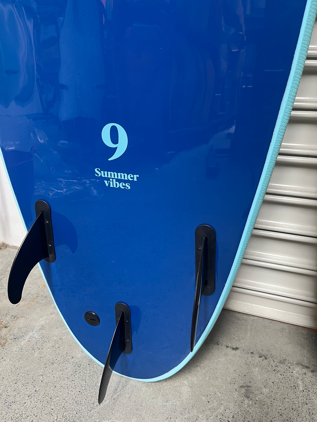 Summer vibes Longboard 9' Softboard - Blue / Blue