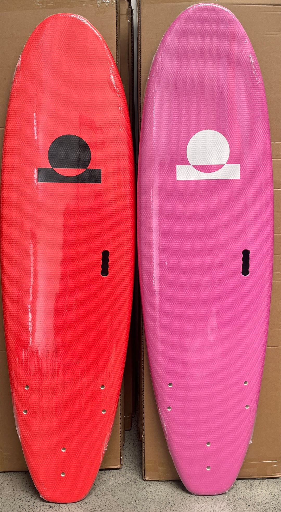 Summer Vibes Surf School / Rental Softboard with Handle - RED