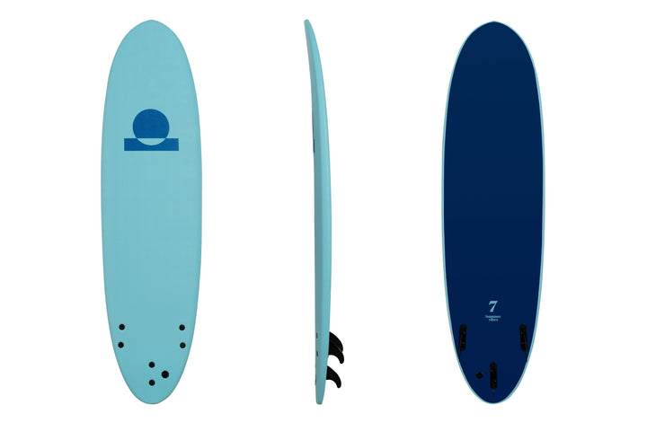 Summer vibes Mini Mal 7' Softboard - Blue / Blue