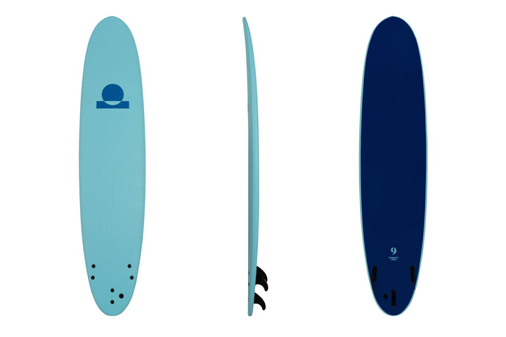 Summer vibes Longboard 9' Softboard - Blue / Blue