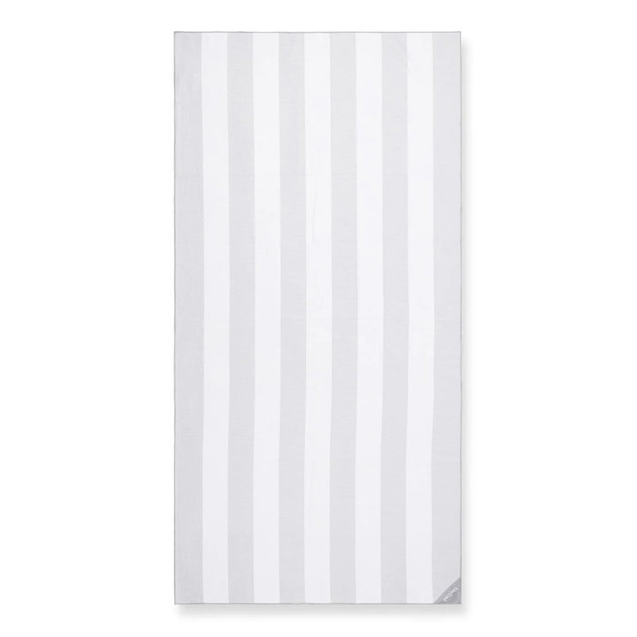 DRITIMES Cool Grey Stripe Beach Towel