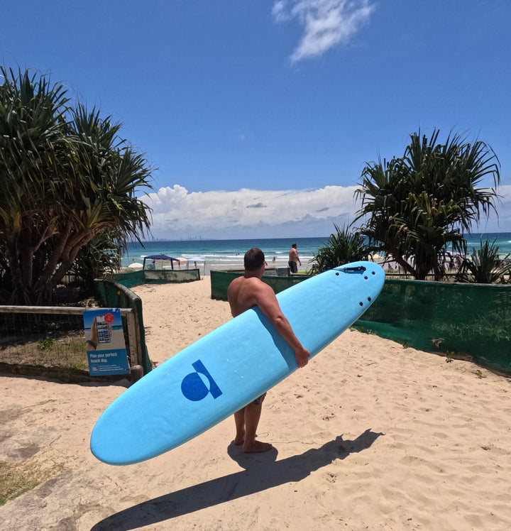 Summer vibes Longboard 9' Softboard - Blue / Blue