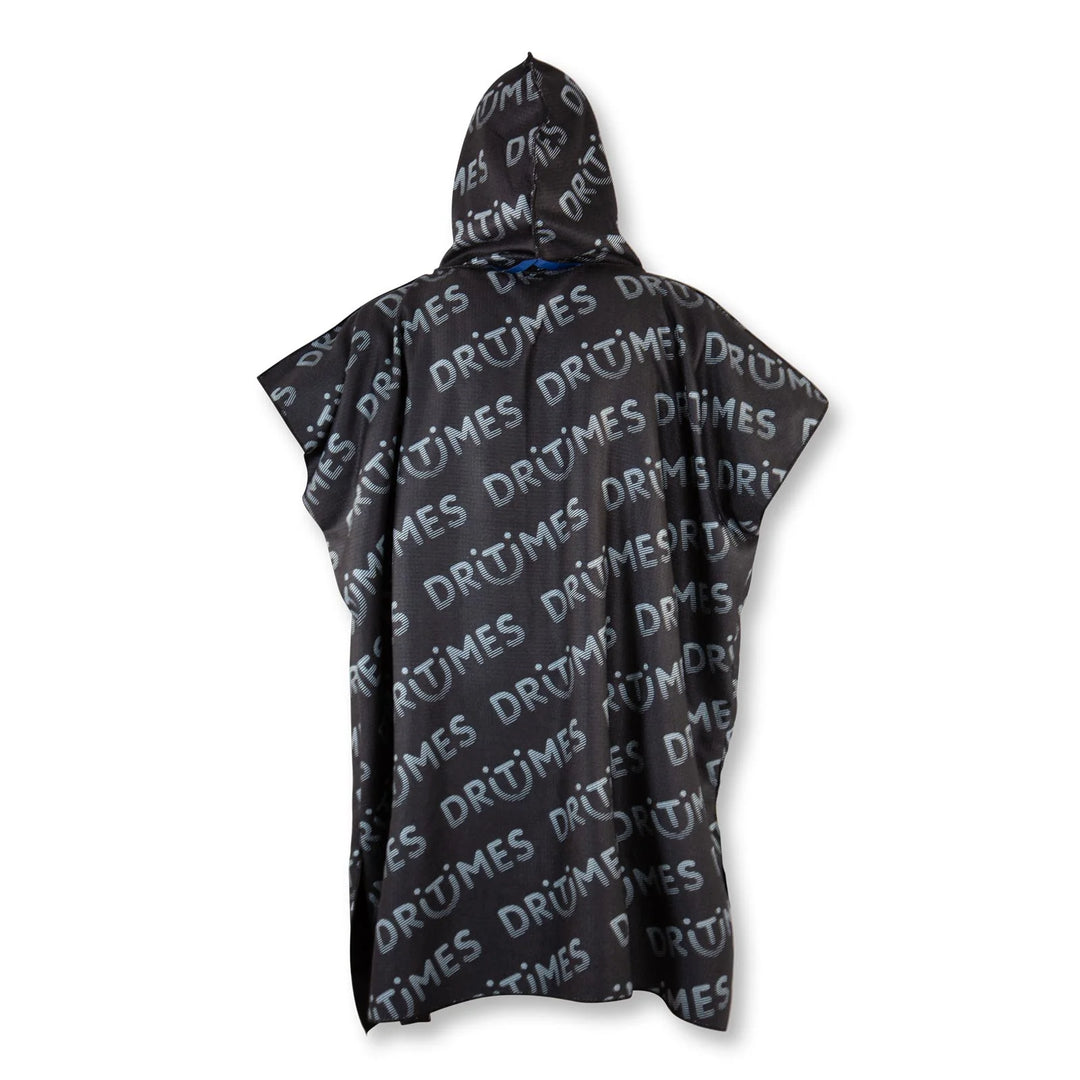 DRITIMES Black Staple Towel Poncho ADULT L/XL