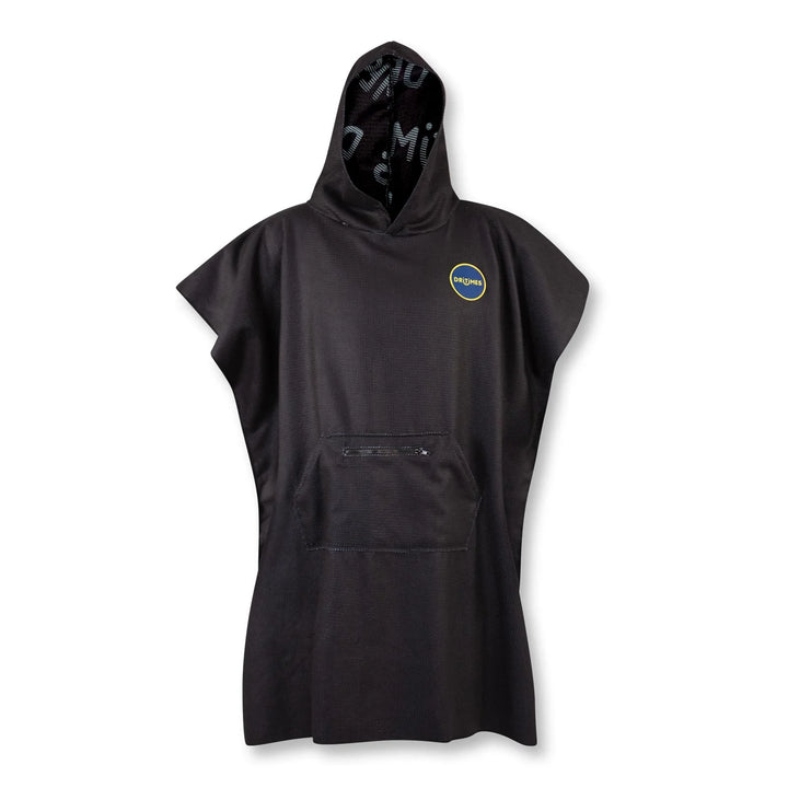 DRITIMES Black Staple Towel Poncho ADULT L/XL