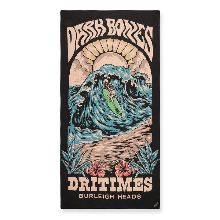 DRITIMES Ross Clarke-Jones - Dark Bones II Beach Towel