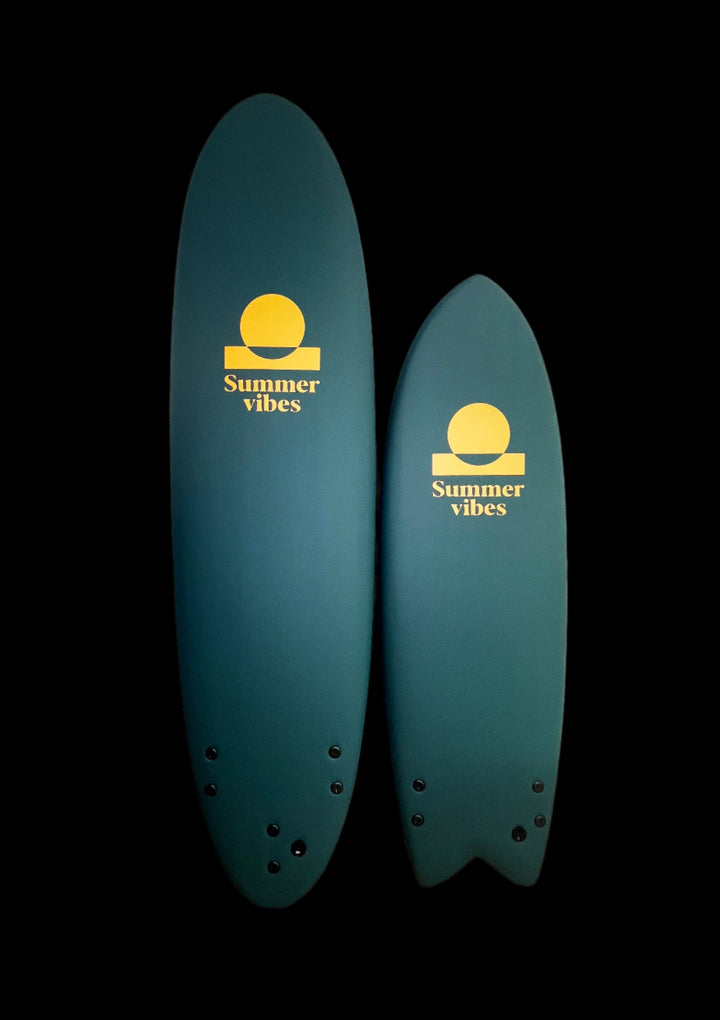 Summer vibes Limited Edition Softboard Team Quiver Mini Mal 7' & Fish 5'8 - Green/Gold