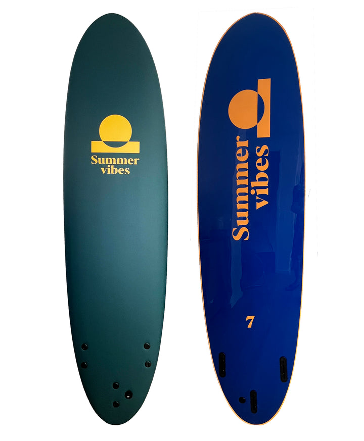 Summer vibes Limited Edition Team Softboard Mini Mal 7' - Green/Gold