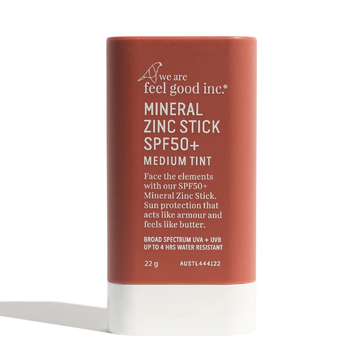 We Are Feel Good Inc Sunscreen Mineral Zinc Stick Medium Tint (22g) SPF 50+