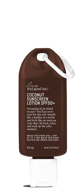 We Are Feel Good Inc Sunscreen Coconut Lotion SPF50+ 75ml