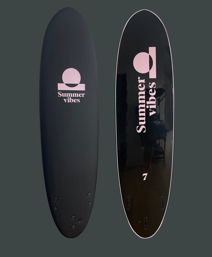 Summer vibes Limited Team Edition Softboard Mini Mal 7' - Black/Pink