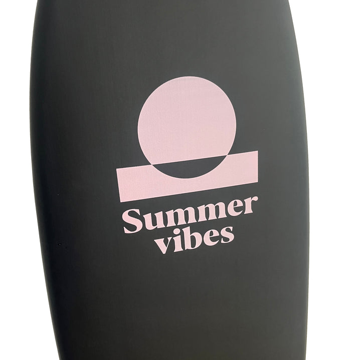 Summer vibes Limited Team Edition Softboard Twin Fish 5'8 - Black / Pink